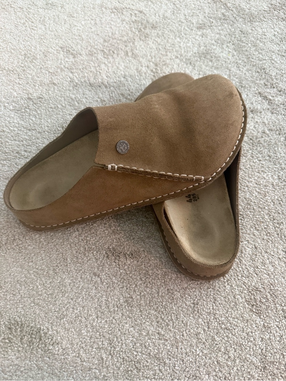 Birkenstock Zermatt - Size 44, Gray/Taupe Suede - Picture 4 of 6